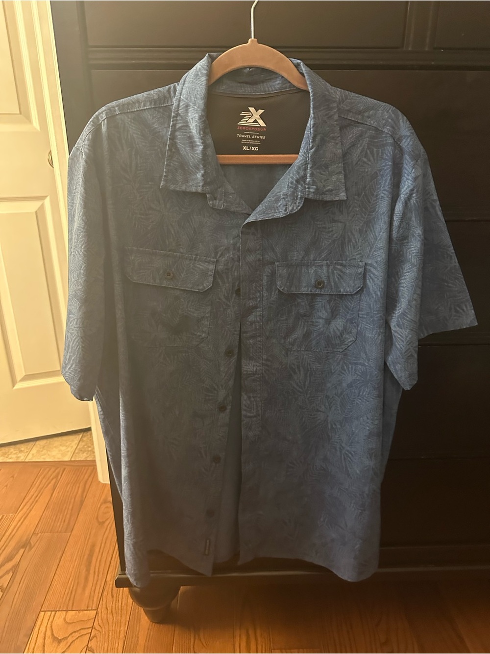 ZeroXposur Men's Short-Sleeve Casual Button-Down Shirt - Blue